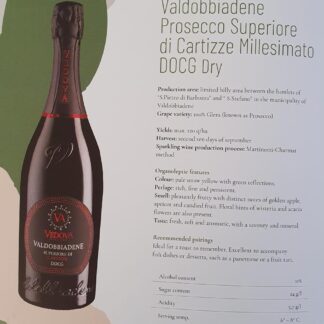 Vedova Prosecco Valdobbiadene Superiore di Cartizze Millesimato DOCG Dry 0,75 l