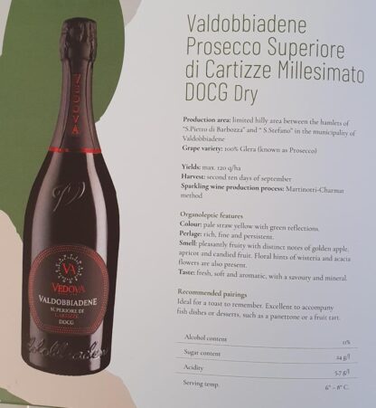 Vedova Prosecco Valdobbiadene Superiore di Cartizze Millesimato DOCG Dry 0,75 l