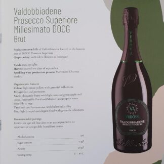 Vedova Valdobbiadene Superiore Millesimato DOCG Brut 0,75 l