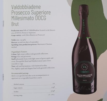 Vedova Valdobbiadene Superiore Millesimato DOCG Brut 0,75 l