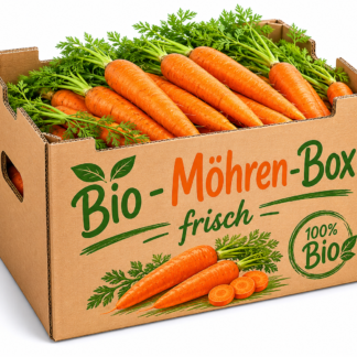Bio Speisekarotten Box frisch + knackig 5 kg = kg 3,99€