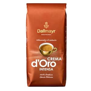 Dallmayr Crema D'Oro Intensa Medium Roast 8x1.000g Ganze Bohne Kaffee = kg./19,99€